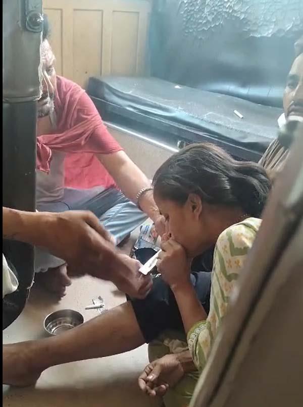 police strict action after video of woman viral