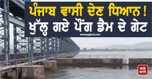 pong dam gates have opened