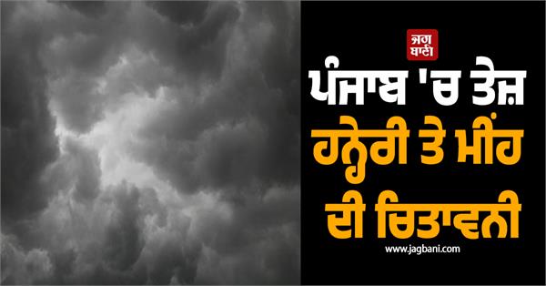 thunderstorm and rain warning in punjab