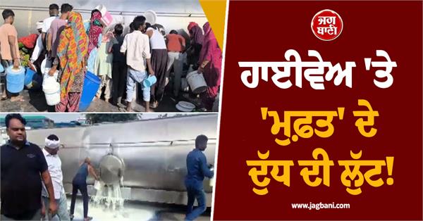 robbery of free milk on the highway