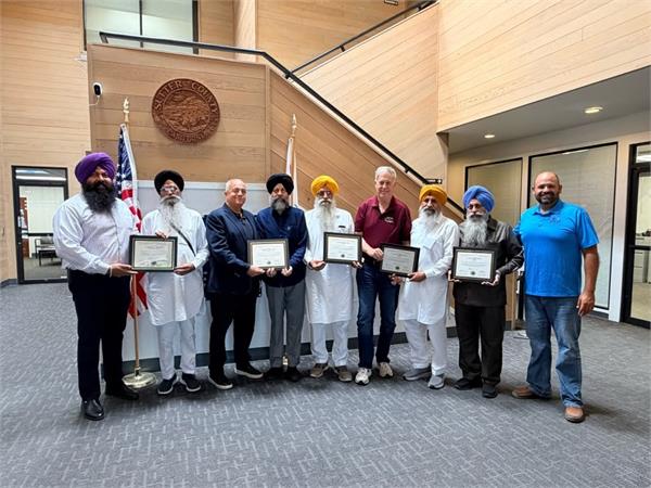 special honor to sgpc delegation in california
