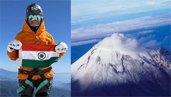 hoists tricolor on north america  s highest volcano