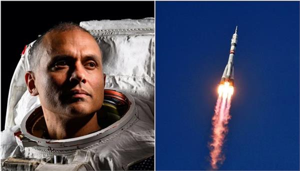 anil menon launches into space on 8 month mission