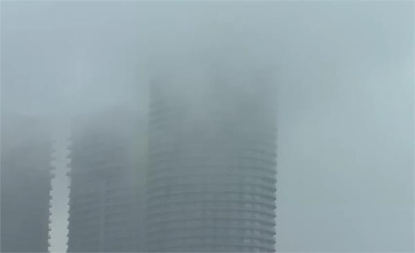 thick black clouds  noida  sector 94 video