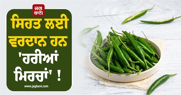 green chillies are a boon for health