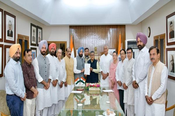 punjab bjp delegation meets governor
