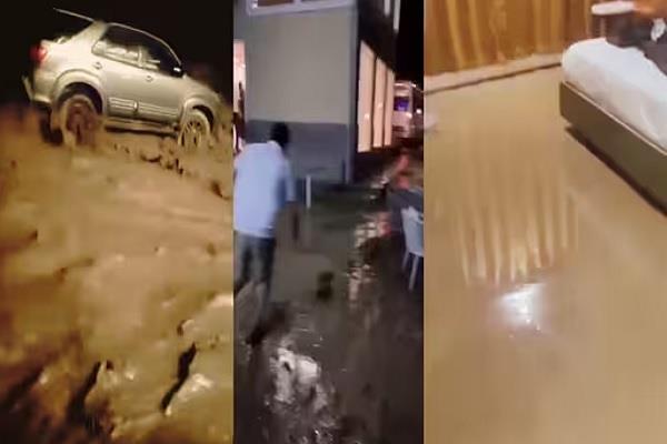 pahalgam  cloudburst  hotel  house  water
