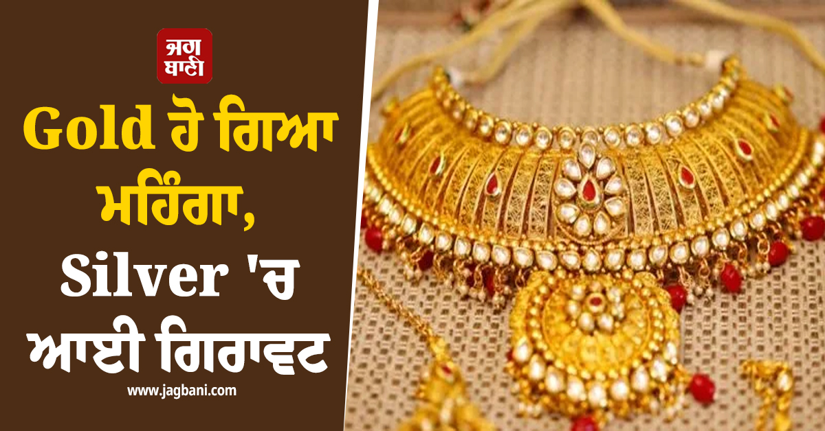 Gold ਹੋ ਗਿਆ ਮਹਿੰਗਾ, Silver ਦੀਆਂ ਕੀਮਤਾਂ 'ਚ ਆਈ ਗਿਰਾਵਟ, ਜਾਣੋ ਕਿੰਨੇ ਹੋਏ ਰੇਟ