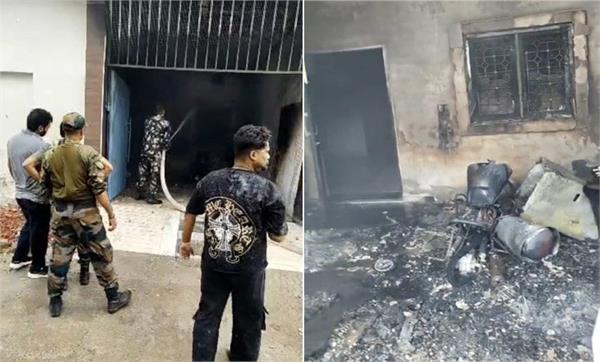 a terrible fire broke out in a house due to a short circuit