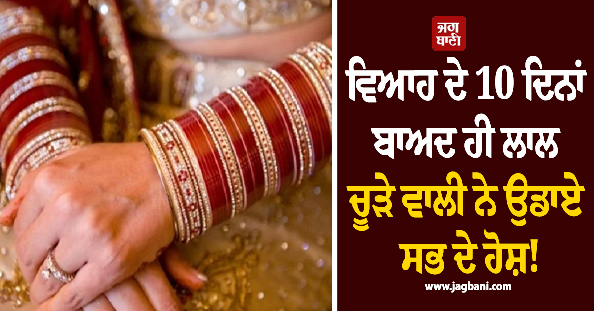 ਵਿਆਹ ਦੇ 10 ਦਿਨਾਂ ਬਾਅਦ ਹੀ ਲਾਲ ਚੂੜੇ ਵਾਲੀ ਨੇ ਉਡਾਏ ਸਭ ਦੇ ਹੋਸ਼! ਫੇਰਾ ਪਾਉਣ ਪੇਕੇ ਘਰ ਆਈ...