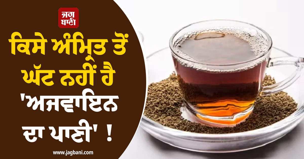 ਕਿਸੇ ਅੰਮ੍ਰਿਤ ਤੋਂ ਘੱਟ ਨਹੀਂ ਹੈ 'ਅਜਵਾਇਨ ਦਾ ਪਾਣੀ' ! ਜਾਣੋ ਇਸ ਦੇ ਹੈਰਾਨੀਜਨਕ ਫਾਇਦੇ