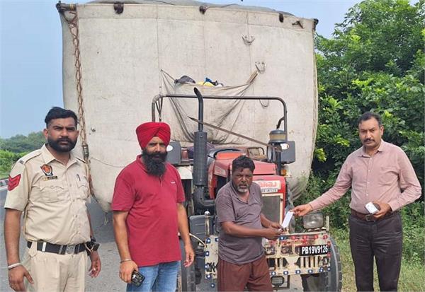 challans issued for overloaded vehicles