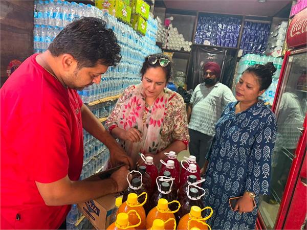 the health department team collected samples of 6 food items