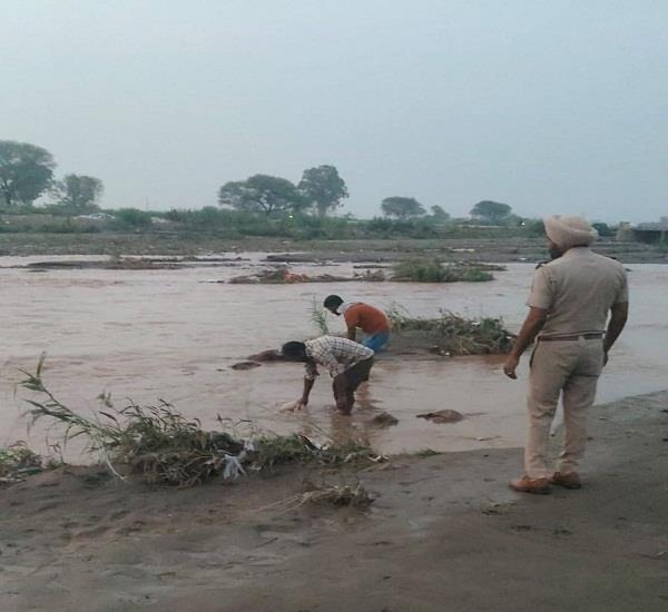 body of one of two people swept away in ghaggar river recovered