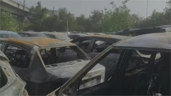 over 25 cars gutted in bengaluru garage fire