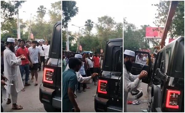 huge uproar after road accident