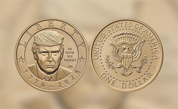 coins featuring trump image