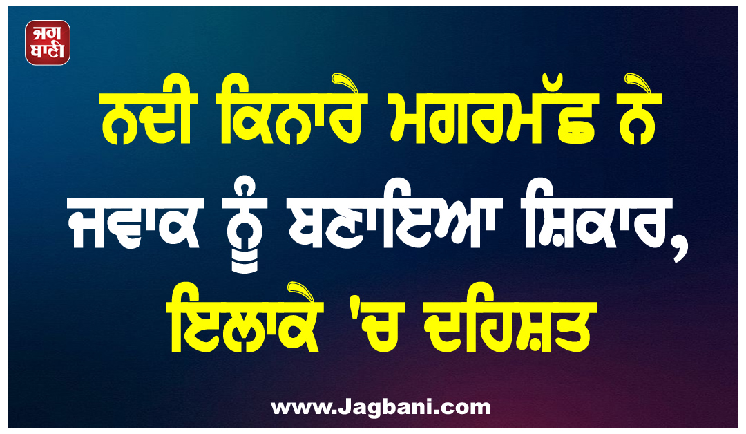 ਨਦੀ ਕਿਨਾਰੇ ਮਗਰਮੱਛ ਨੇ ਜਵਾਕ ਨੂੰ ਬਣਾਇਆ ਸ਼ਿਕਾਰ, ਇਲਾਕੇ ''ਚ ਦਹਿਸ਼ਤ