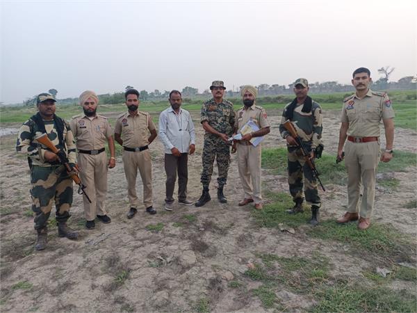 khalra police station recovers 4 foreign pistols near border