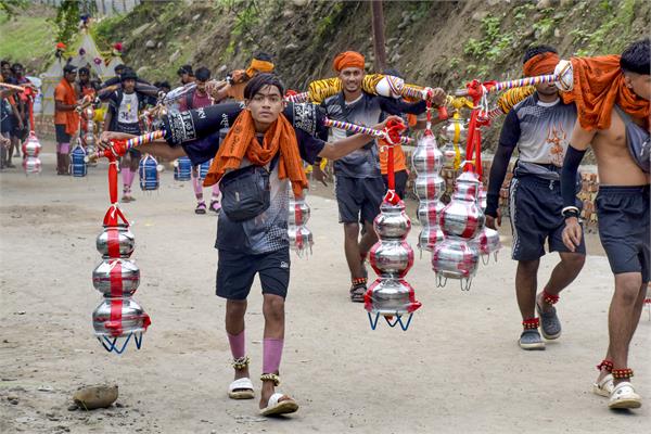 sawan month  beginning  kanwar yatra
