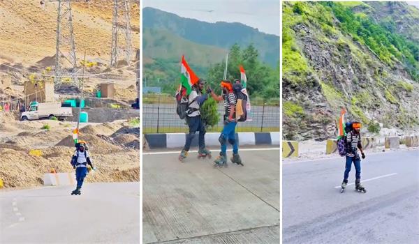 uttar pradesh and bihar  baba went out on skates to travel to barfani