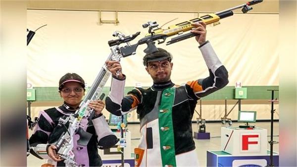 issf wc 2026  sonam himanshu pair win bronze in 10m air rifle