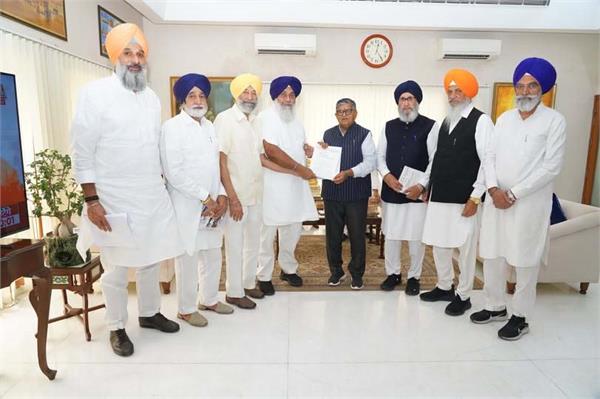 akali dal delegation meets governor