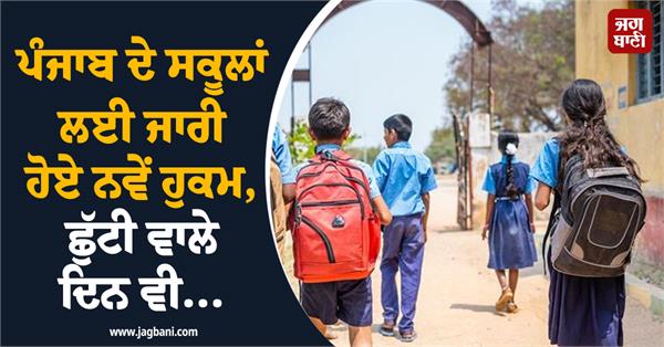 punjab schools administrative orders school holiday