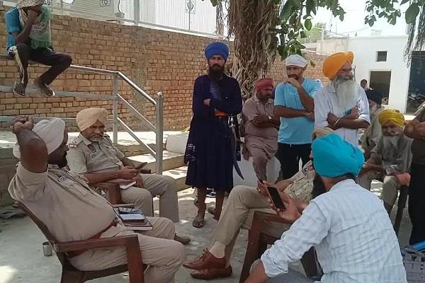 sacrilege incident at gurdwara sahib in mansa