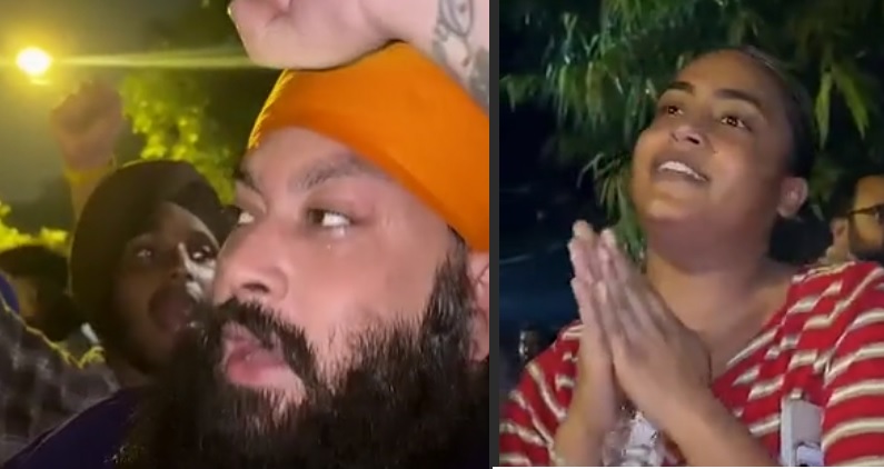 ਜੰਤਰ-ਮੰਤਰ ਪਹੁੰਚੀ ਬਲਿਊ ਫੋਰਸ, ਨਿਹੰਗ ਸਿੰਘ ਨੂੰ ਵੇਖ ਕੁੜੀ ਬੋਲੀ- 'ਜਾਨ ਆ ਗਈ'