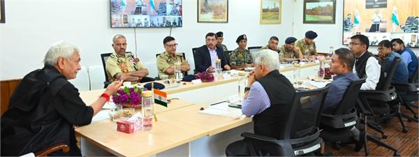 lieutenant governor manoj sinha reviews the management