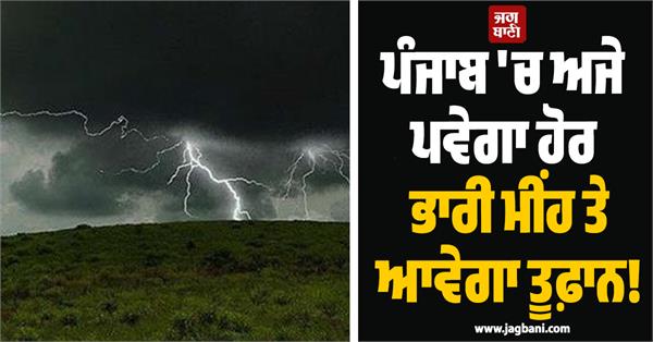 punjab weather heavy raining yellow alert