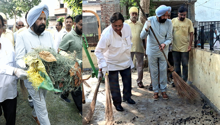PM ਮੋਦੀ ਦੇ ਸਵਾਗਤ ''ਚ ਕੇਵਲ ਸਿੰਘ ਢਿੱਲੋਂ ਨੇ ਚਲਾਇਆ ਸਵੱਛਤਾ ਅਭਿਆਨ