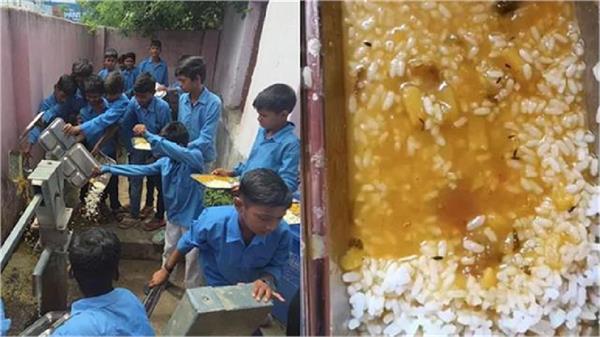 worms found in mid day meal of 75 schools