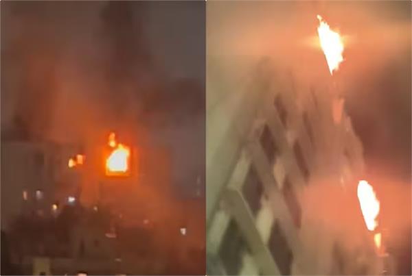 fire breaks out in multi storey building in mumbai