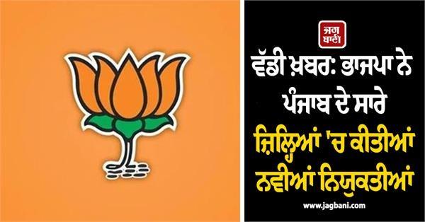 punjab bjp list