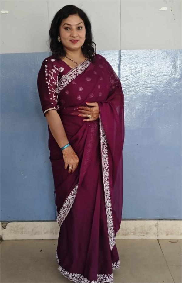 dark shade  white thread work  new trend