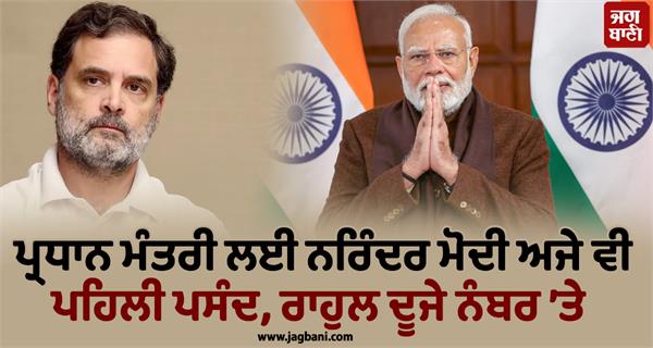 narendra modi rahul gandhi prime minister first choice survey