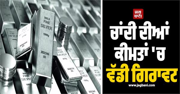 big fall in silver prices  why price suddenly fall  experts advice for investors