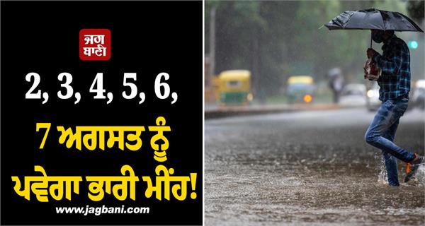 heavy rain 6 days weather