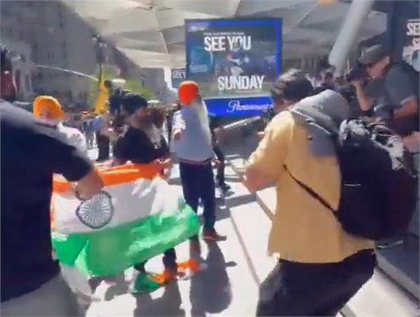anti india protest in new york