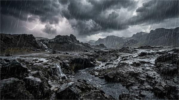when did it rain for the first time on earth