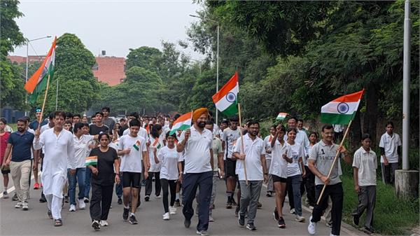 har ghar tiranga run successfully organized in chandigarh
