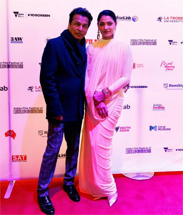 saiyami kher and vikram phadnis attend world premiere of  pal bhar ke liye 