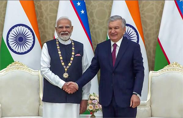 uzbekistan s highest honor for pm modi