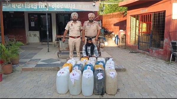 large quantity of illicit liquor seized during police blockade