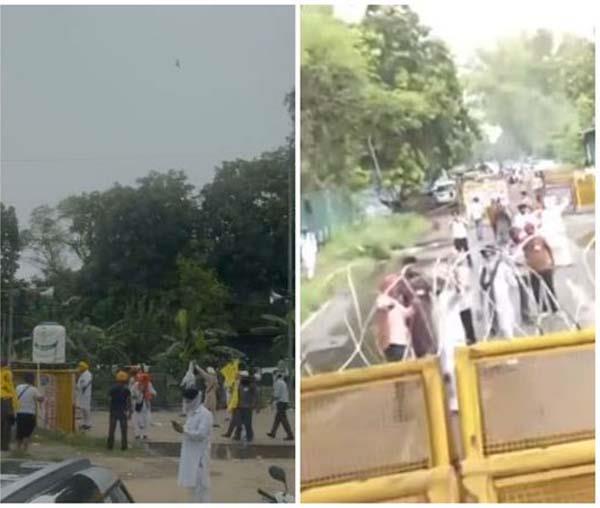 police lathicharge protesters in mohali