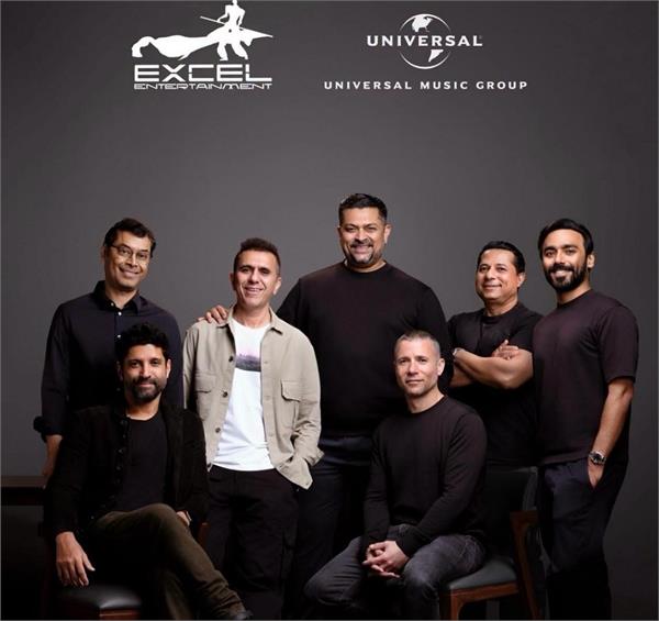 ritesh sidhwani and farhan akhtar launch  excel music 