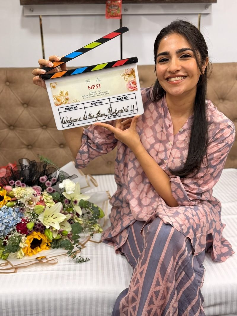 ਰੁਕਮਣੀ ਵਸੰਤ ਨੇ ਨਿਨ ਪੌਲੀ ਨਾਲ ਆਪਣੀ ਅਗਲੀ ਫਿਲਮ ਦੀ ਸ਼ੂਟਿੰਗ ਕੀਤੀ ਸ਼ੁਰੂ
