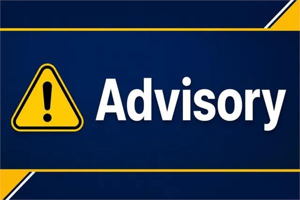 advisory issued by us